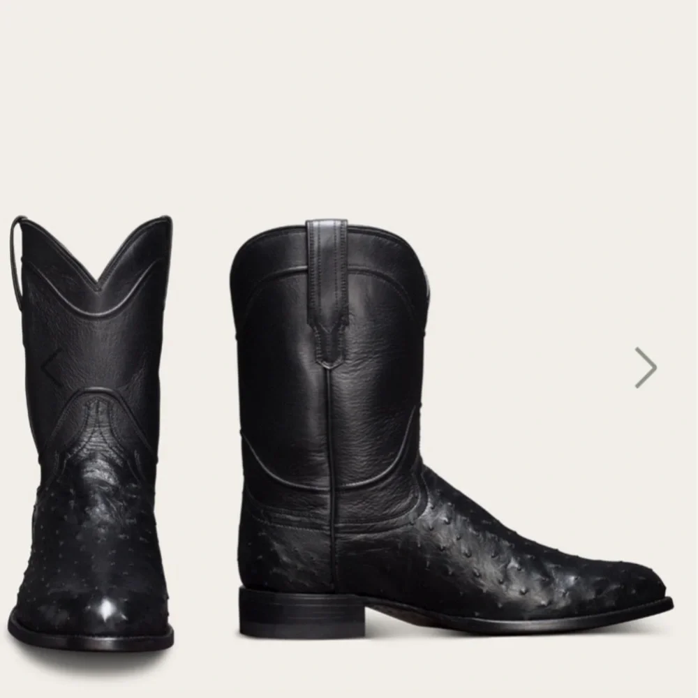TECOVAS The Duke Ostrich Cowboy Boots - Picture 5 of 8